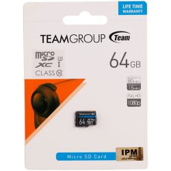رم میکرو 64 گیگ تیم گروپ TeamGroup U3 C10 80MB/s